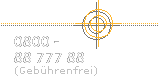 Bundesweit kostenfreie Hotline: 0800 - 88 777 88